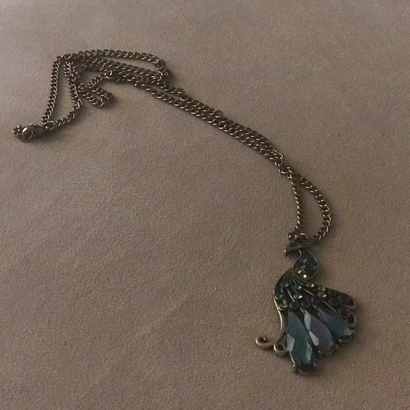 🆕Long Vintage crystal peacock vintage necklace - Picture 6 of 8